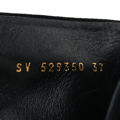 Saint Laurent Suede Loulou Ankle Zip Boot 37 Black 8 of 8