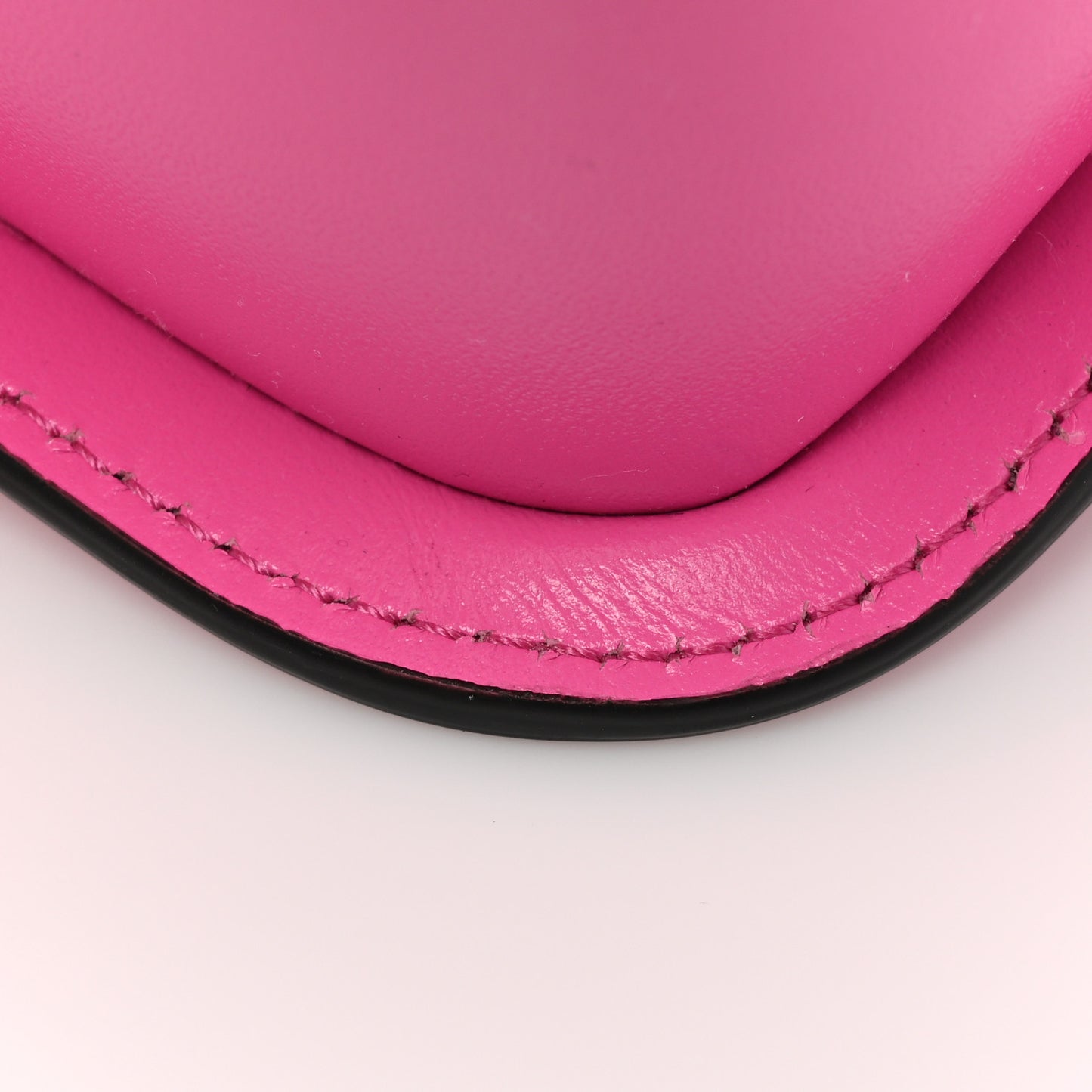 Calfskin Vinyl Small Houndstooth La Medusa Crossbody Bag Pink Multicolor