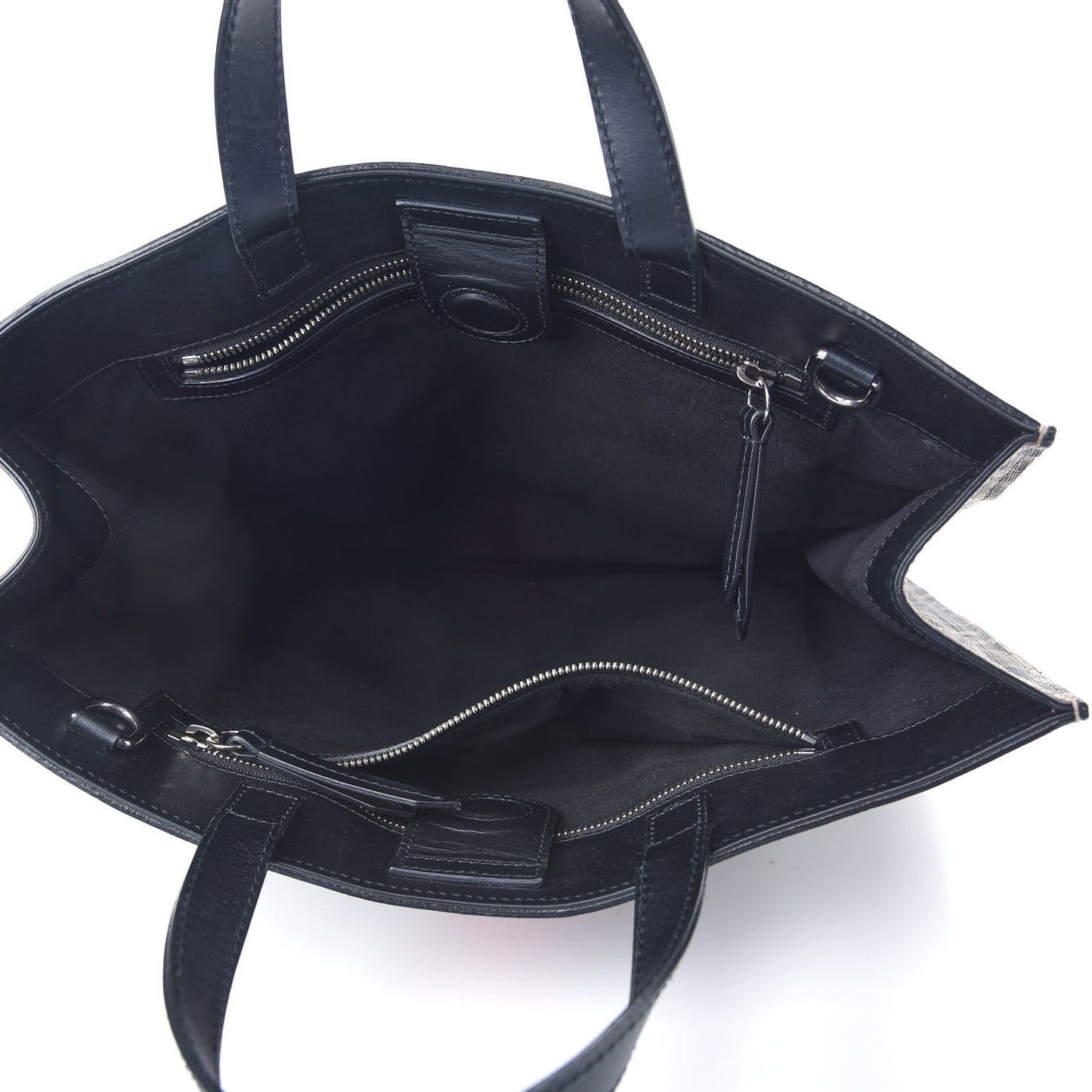 GG Supreme Monogram Caleido Web Vertical Tote Black