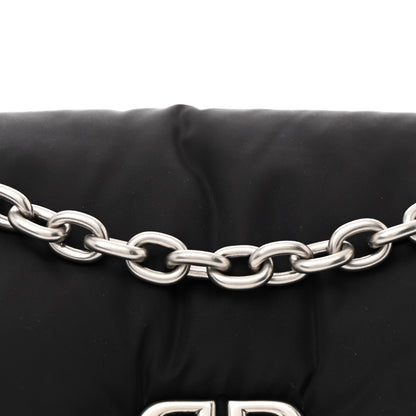 Balenciaga Nylon Mini Monaco Chain Shoulder Bag Black 9 of 11