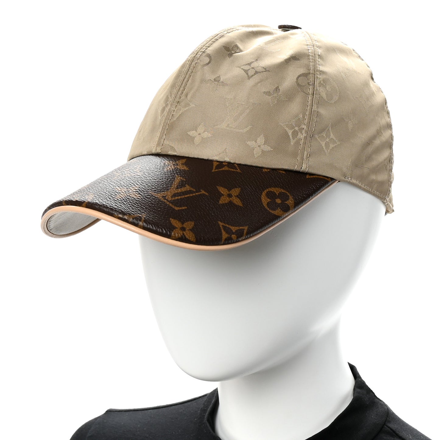 Monogram Polyester Silk LV Get Ready Cap M Beige