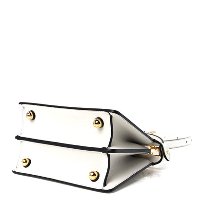 Fendi Shiny Nappa Petite Peekaboo I SEE U Satchel White 10 of 13