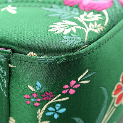 Gucci Jacquard Matelasse Floral Medium GG Marmont Shoulder Bag Green 10 of 15