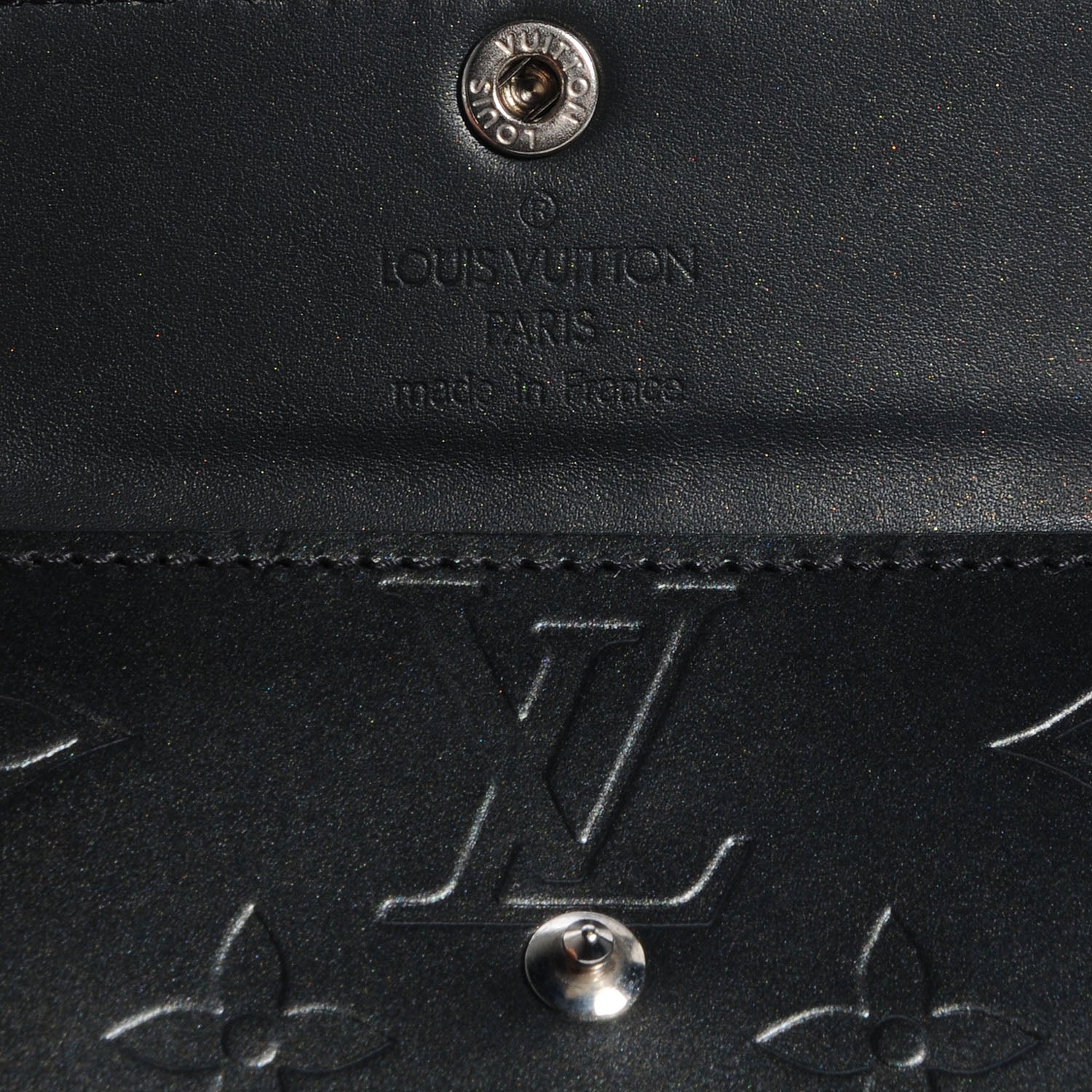 Louis Vuitton Mat Monogram Ludlow Wallet Black 6 of 9