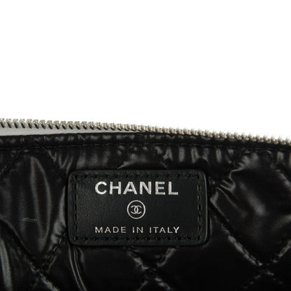 Chanel Metallic Calfskin Keyboard Pouch Silver 6 of 7