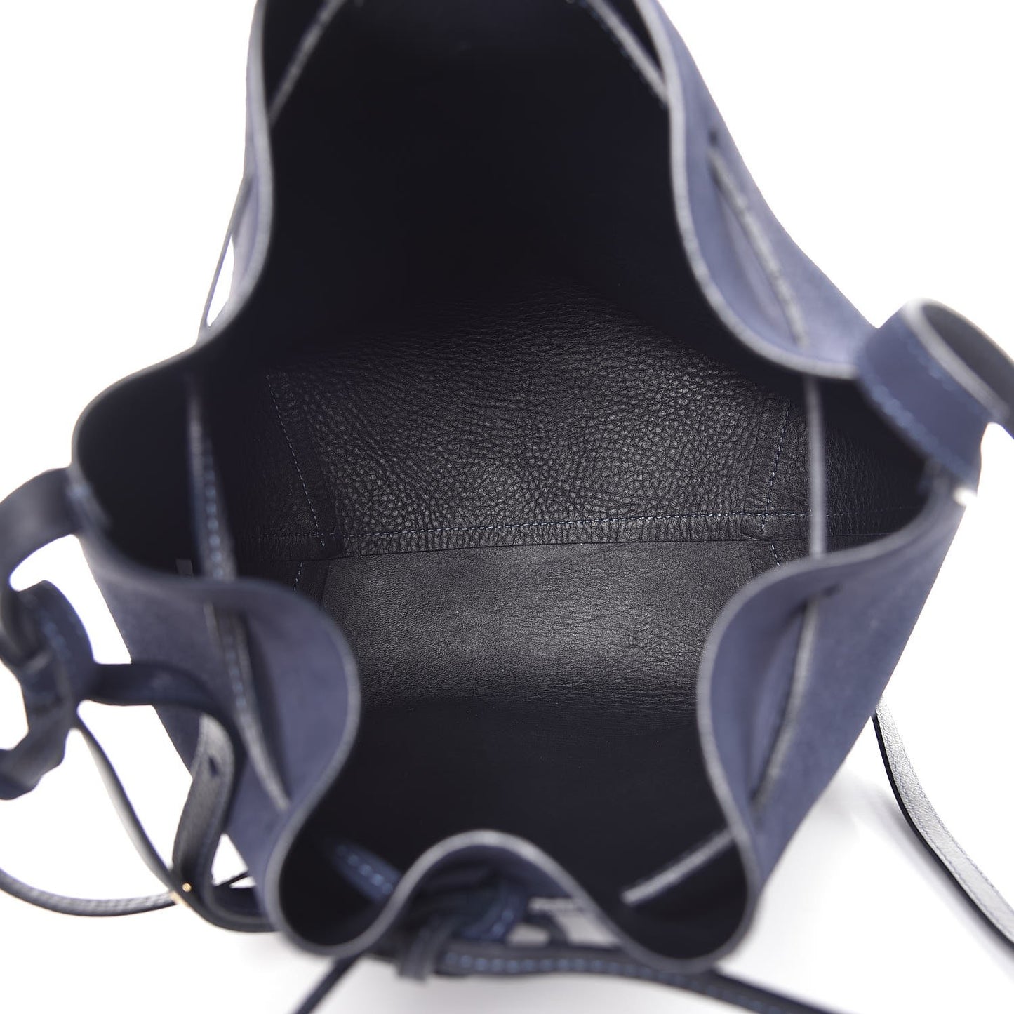 Suede Bucket Bag Blu