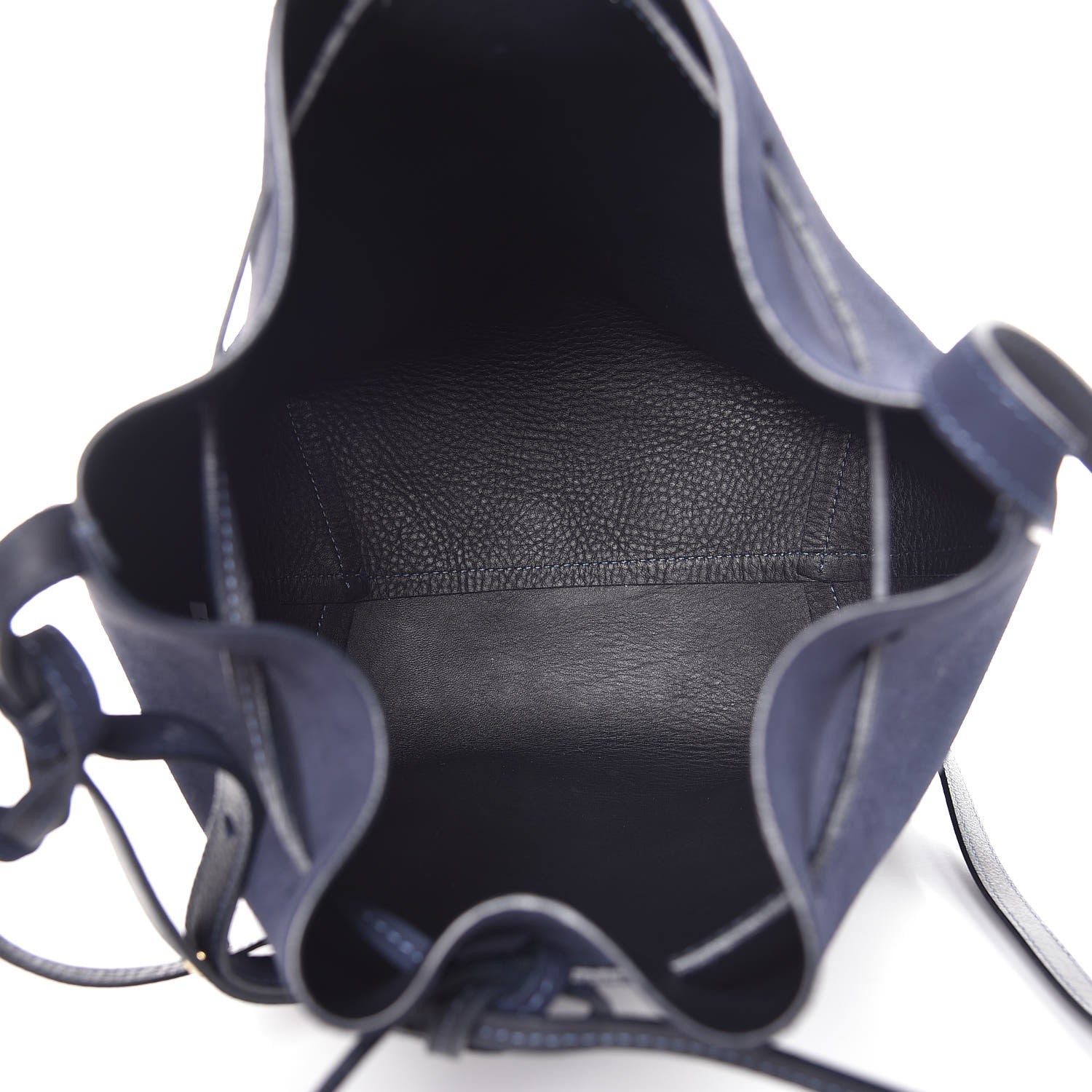 Mansur Gavriel Suede Bucket Bag Blu 5 of 10