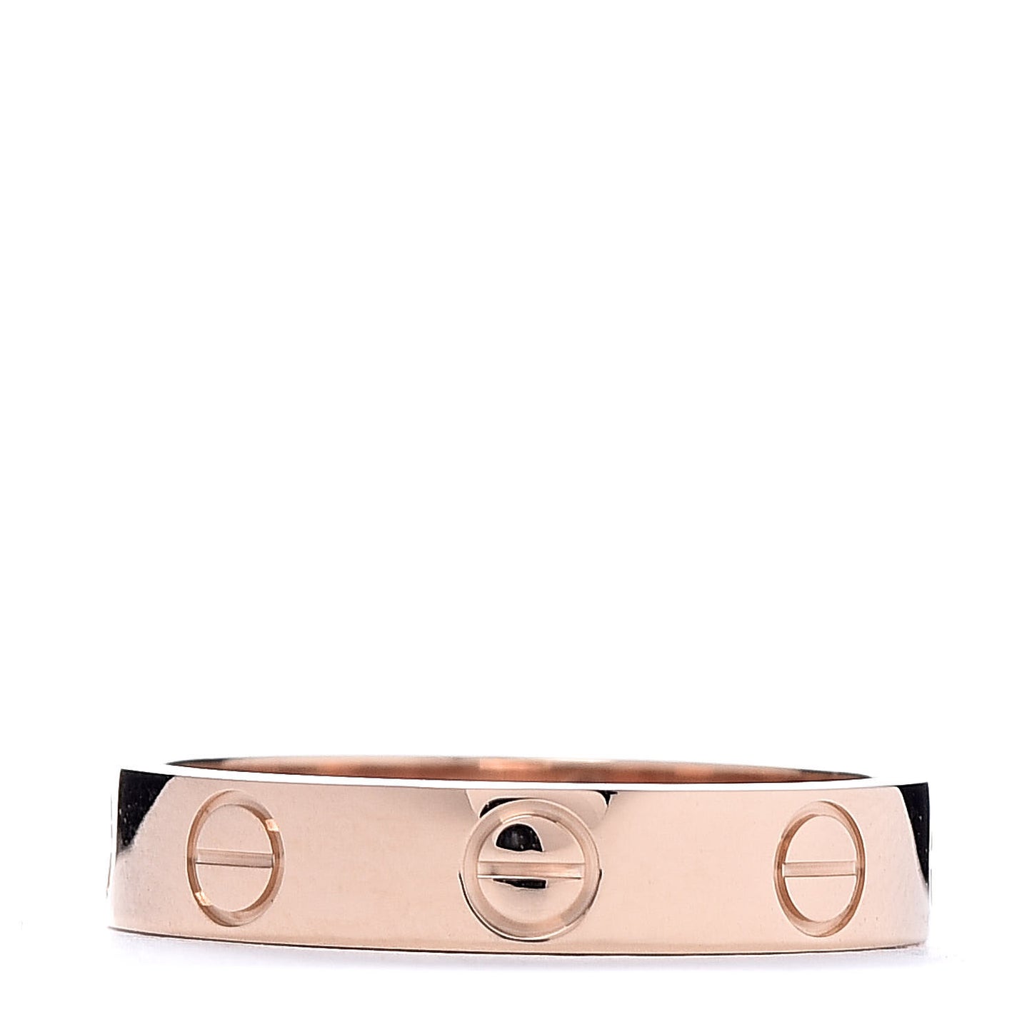18K Pink Gold 3.5mm LOVE Wedding Band Ring 49 4.75