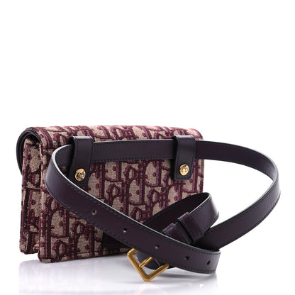 Christian Dior Oblique Saddle Belt Bag Bordeaux 3 of 7