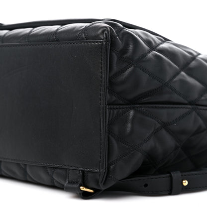 Givenchy Rubberized Canvas Quilted Duo Backpack Black 8 of 13