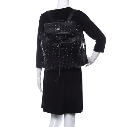 Alexander McQueen Calfskin Studded Padlock Backpack Black 2 of 15