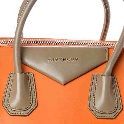 Givenchy Smooth Calfskin Medium Bi-Color Antigona Orange Beige 15 of 17