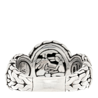 John Hardy Sterling Silver Palu Hammered Ring 52 6 3 of 5
