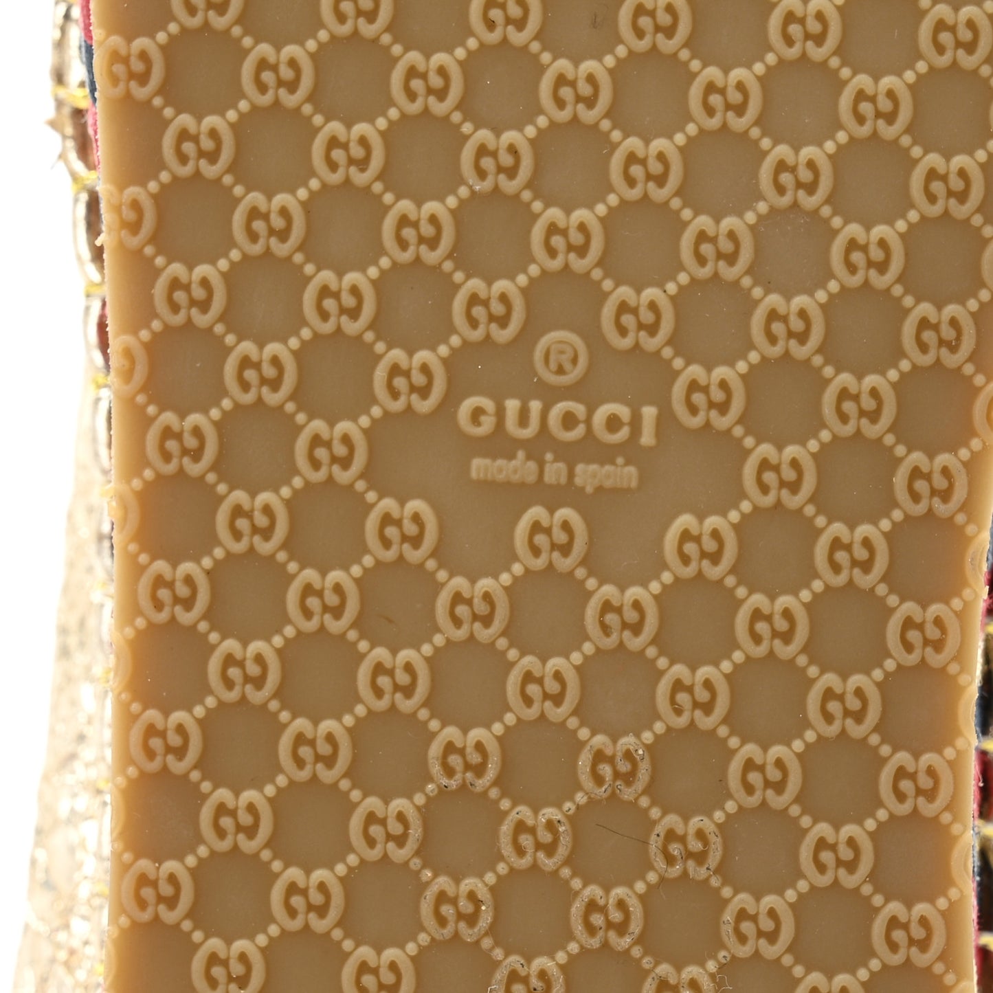 Galassia Web Bee Embroidered Espadrilles  36.5 Platino
