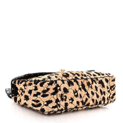 Valentino Garavani Calf Hair Leopard Print Medium Rockstud Spike Shoulder Bag 4 of 12