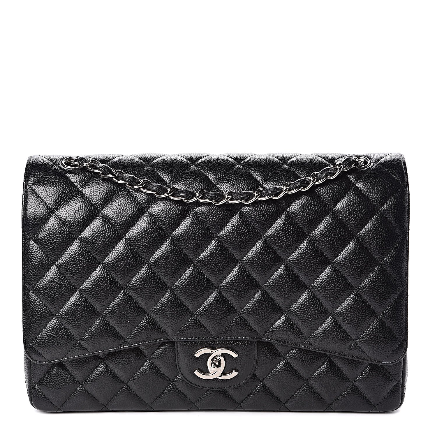 Chanel Caviar Quilted Maxi Double Flap Black 1 of 12