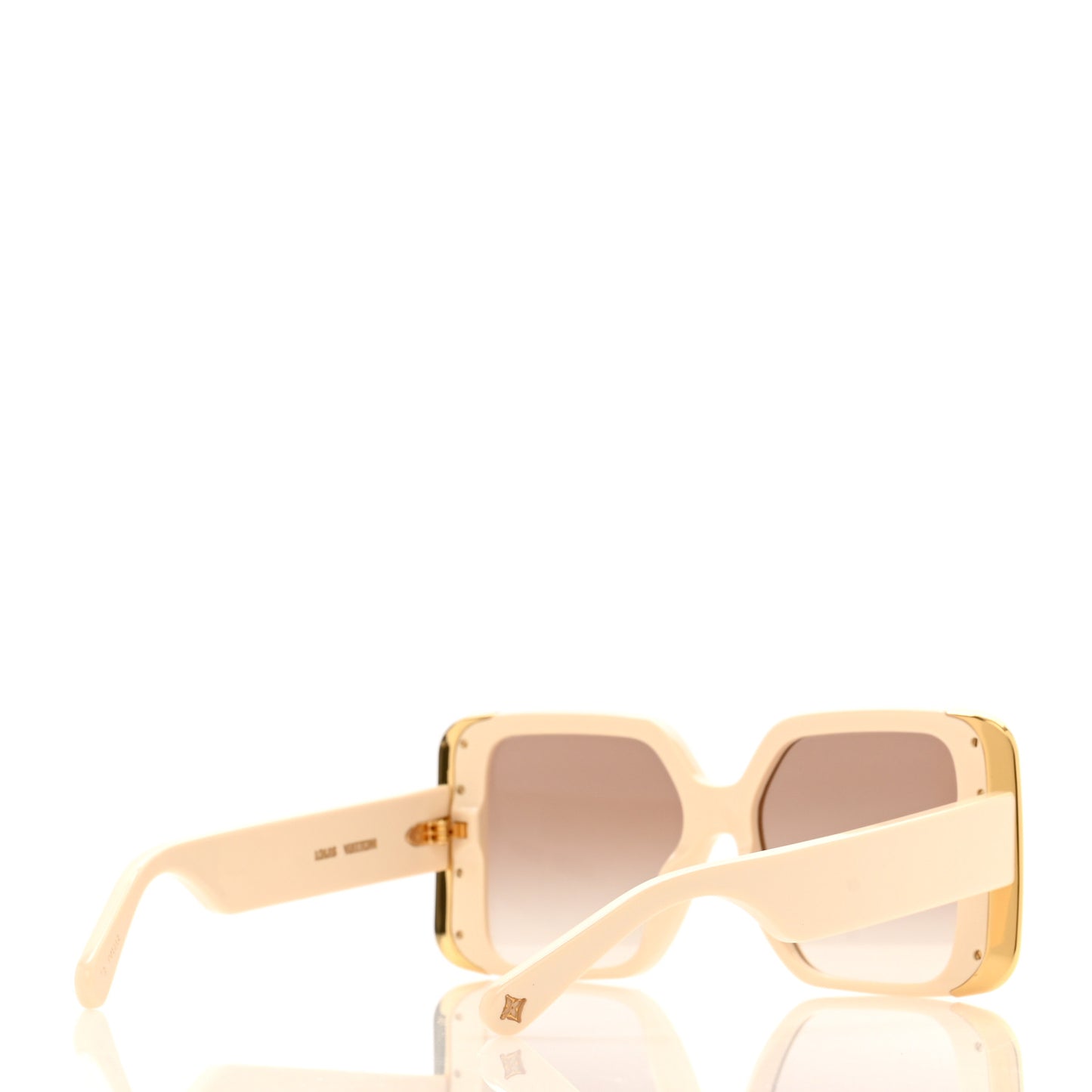 Acetate LV Moon Square Sunglasses Z1652W White