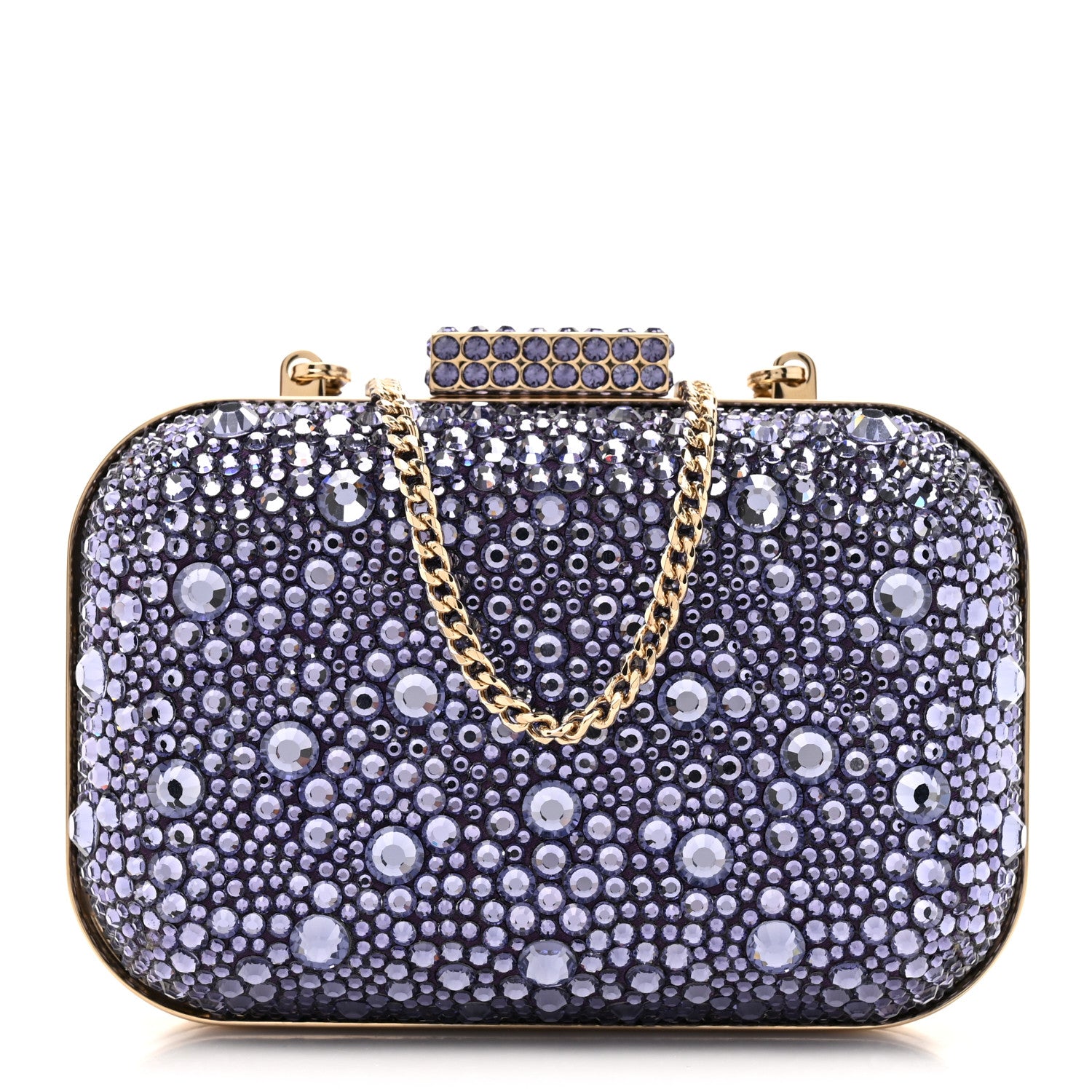Jimmy Choo Crystal Micro Cloud Clutch Purple 1 of 9