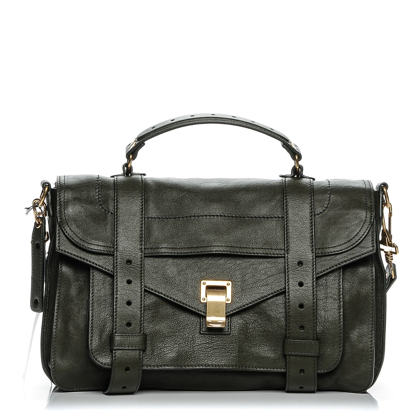 Lambskin Medium PS1 Satchel Military