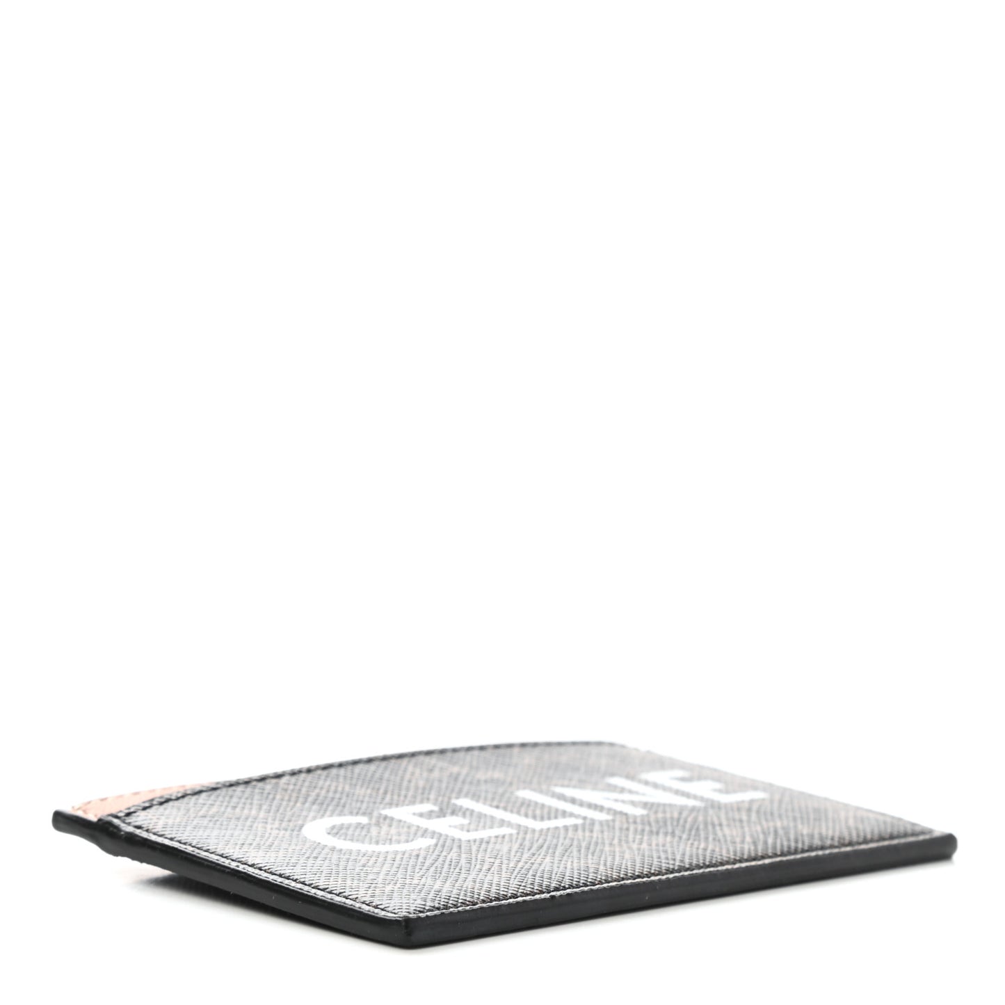 Triomphe Canvas Card Holder Tan