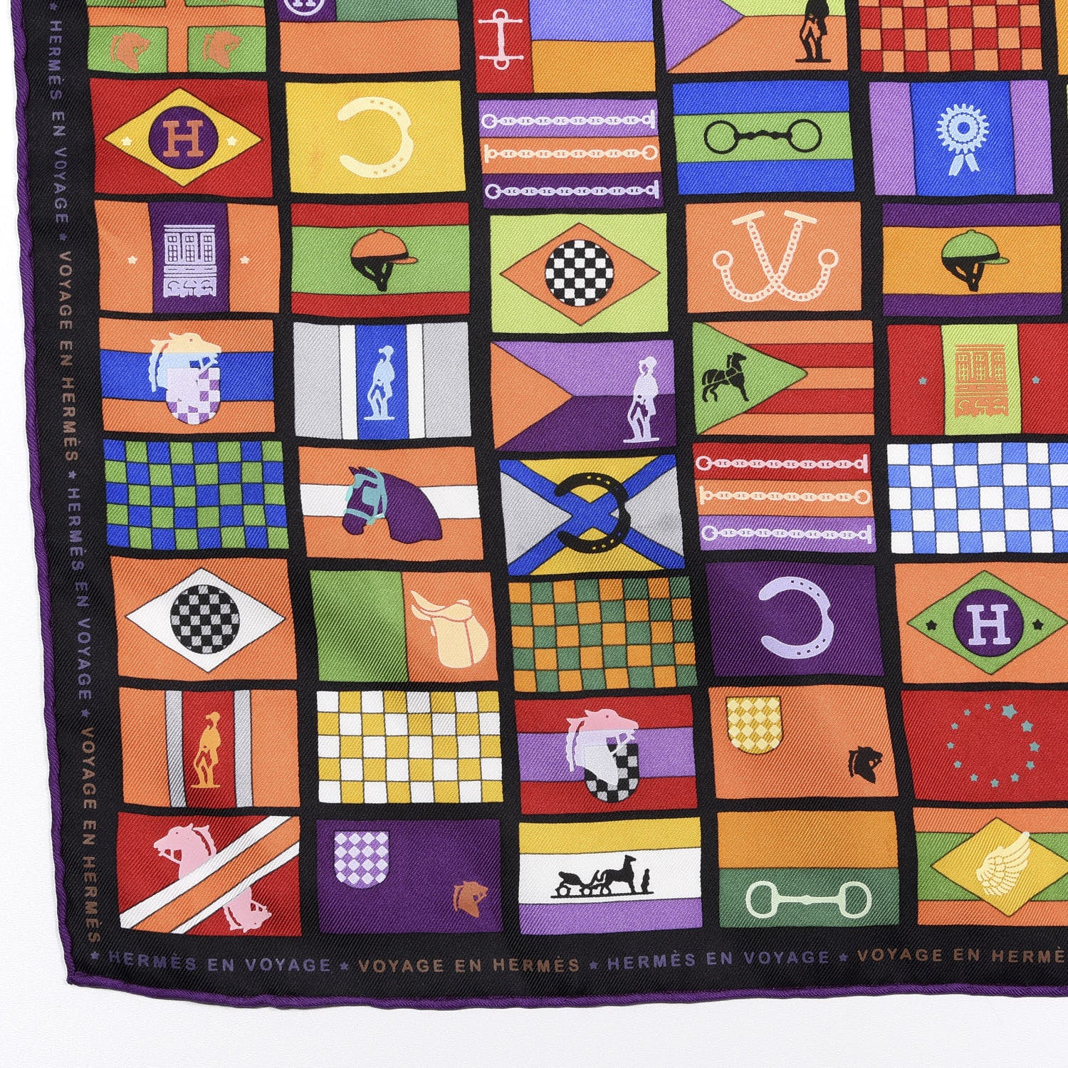 Hermes Silk en Voyage Stole Scarf 90 2 of 3