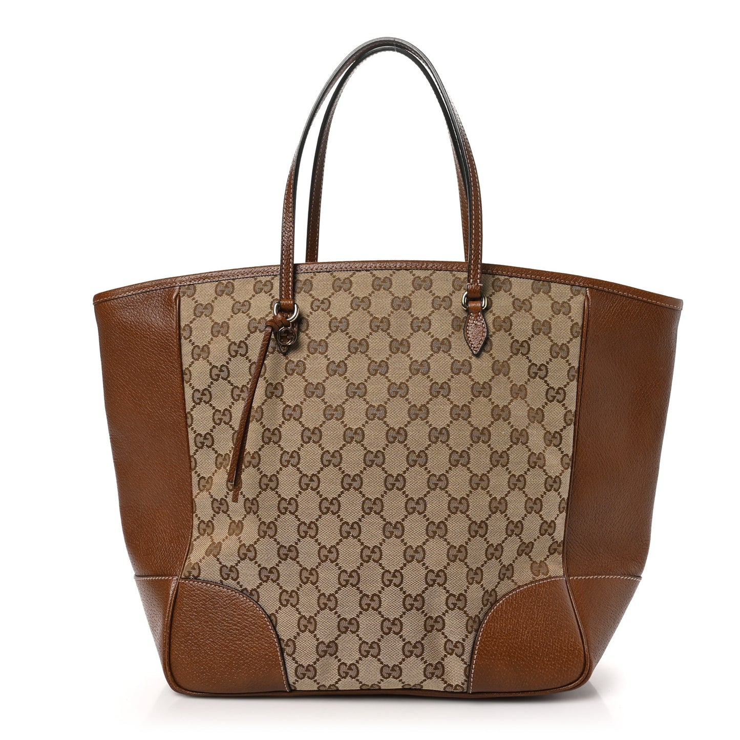 Monogram Medium Bree Zippered Tote Beige Tabacco