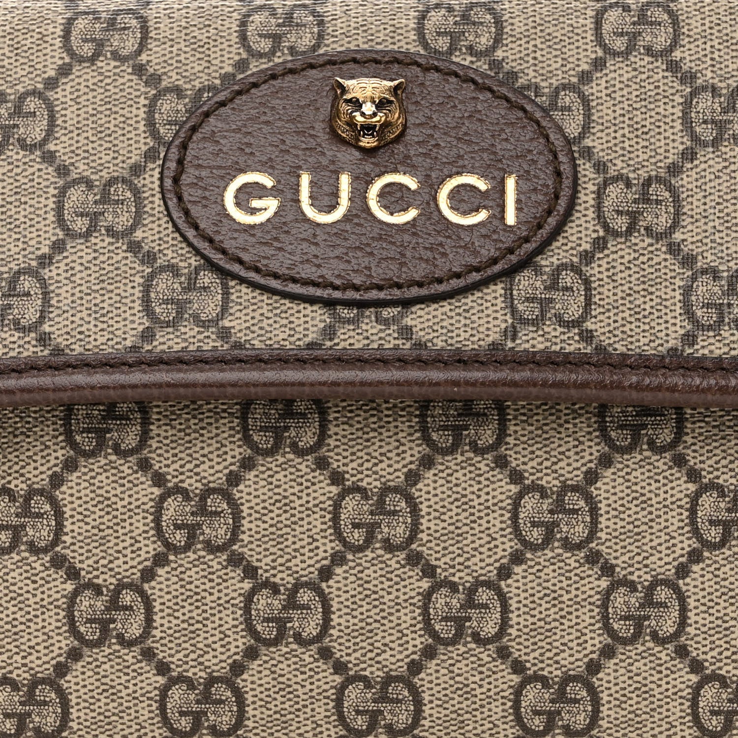 Gucci GG Supreme Monogram Neo Vintage Web Belt Bag Brown 8 of 10