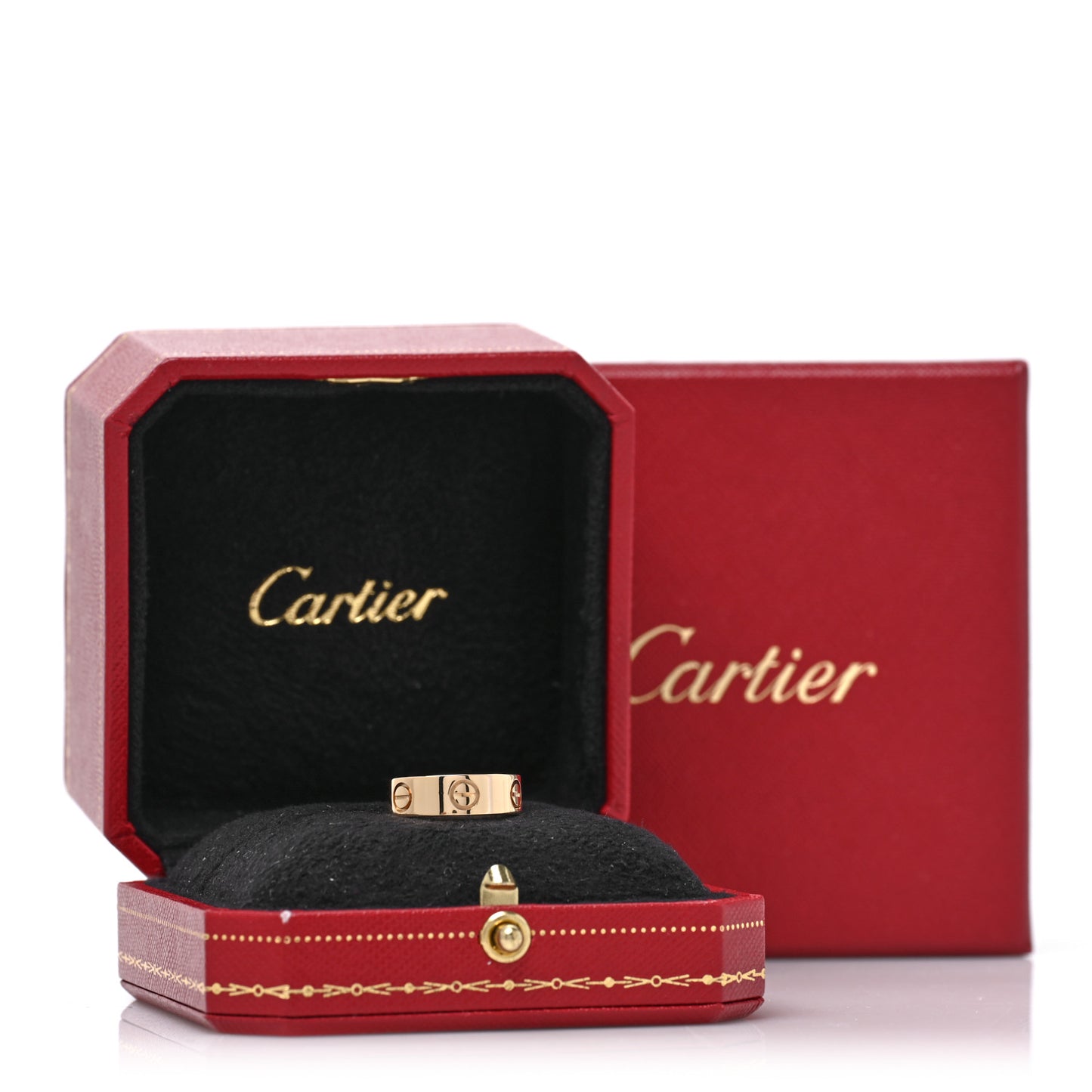 18K Yellow Gold 5.5mm LOVE Ring 48 4.5