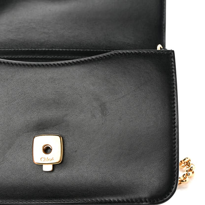Chloe Calfskin Suede C Clutch With Chain Black 12 of 16