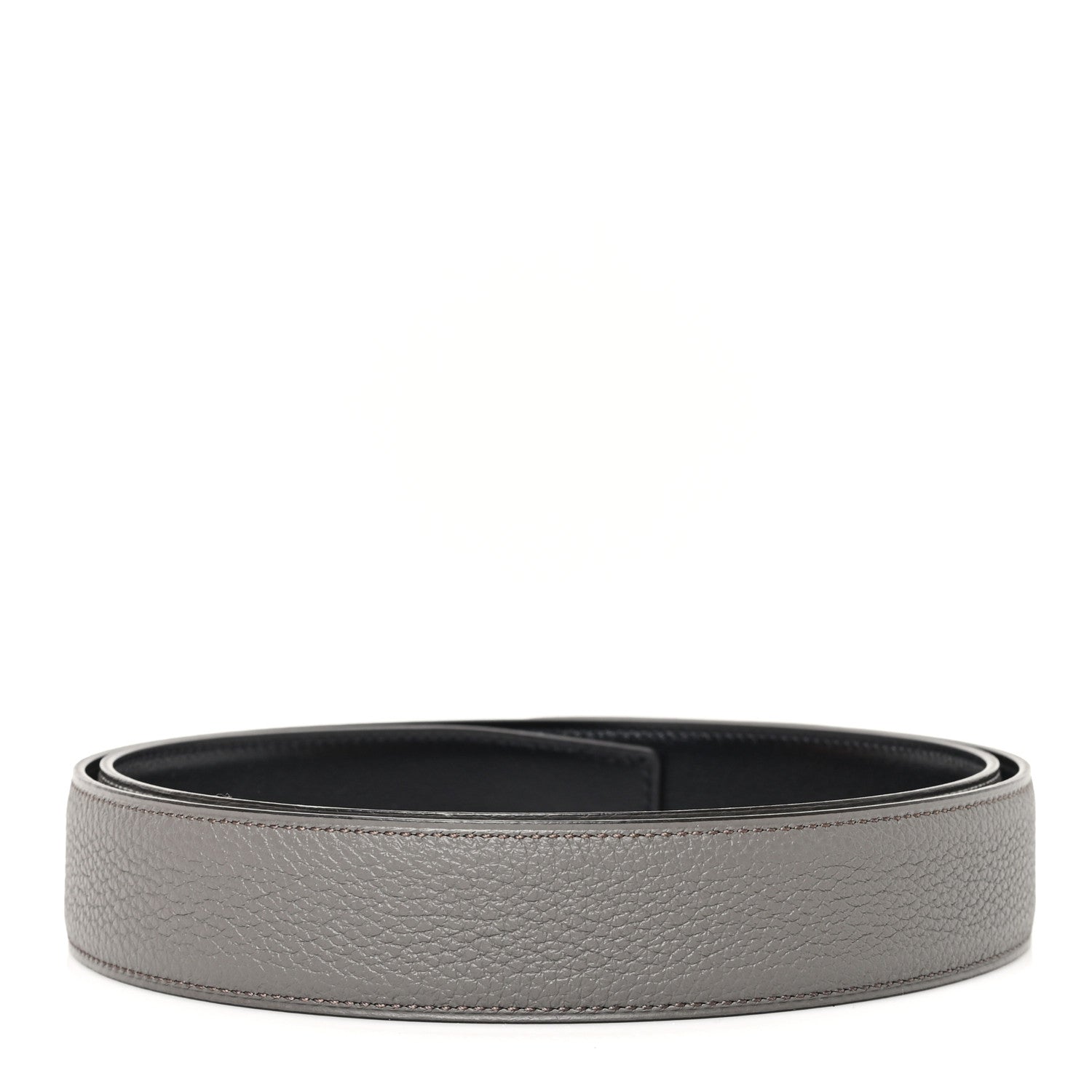 Hermes Box Togo 32mm Belt Strap 85 34 Black Etain 2 of 5