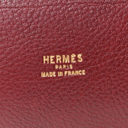 Hermes Ardennes Market Drawstring Bag 28 Rouge H 6 of 10