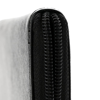 Prada Saffiano Triangle Zip Around Wallet Black 11 of 11