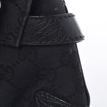 Gucci Monogram Horsebit Chain Clutch Black 9 of 13