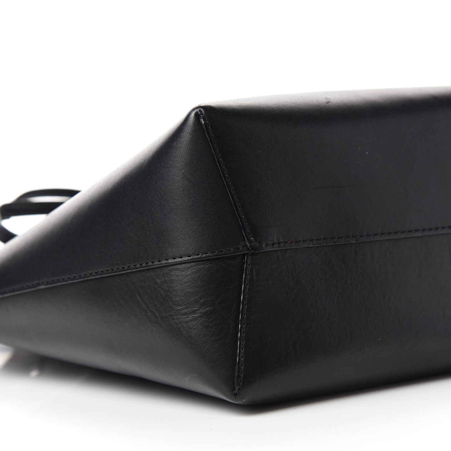 Calfskin Mini Bucket Bag Black Flamma