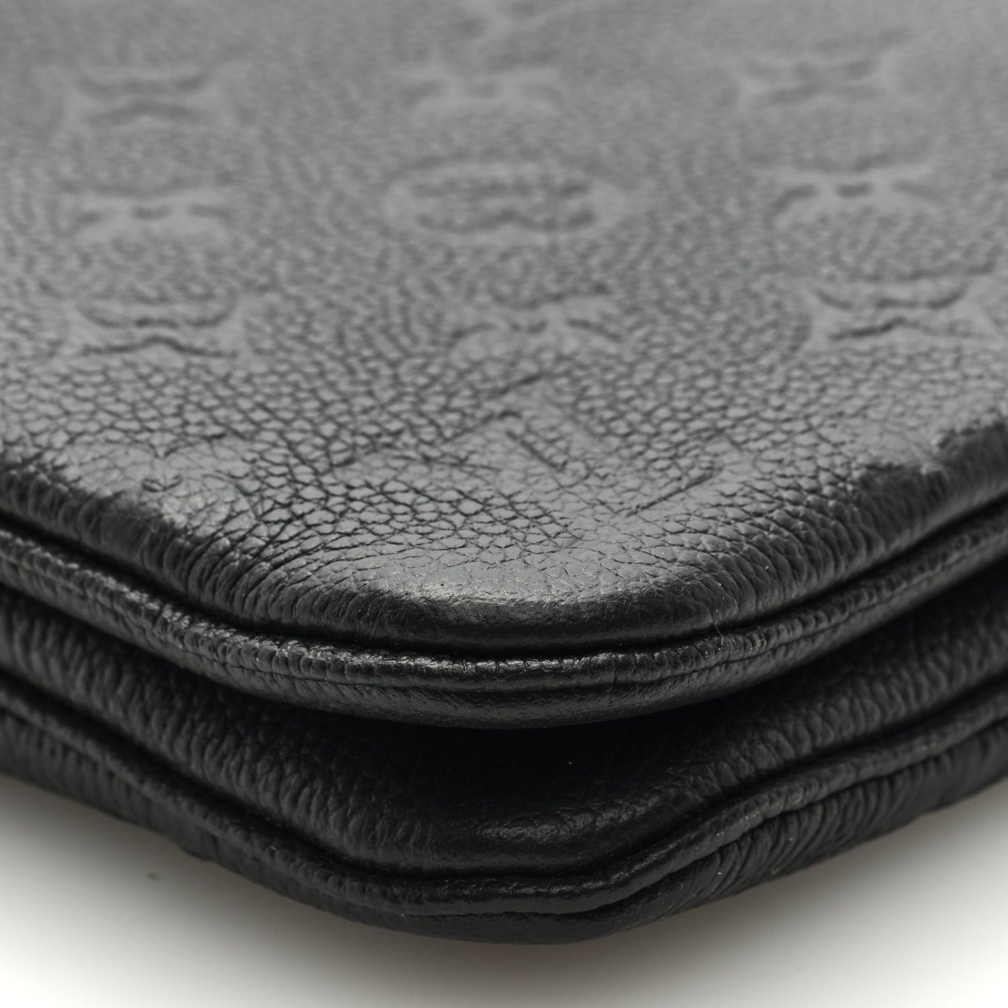 Empreinte Double Zip Pochette Black