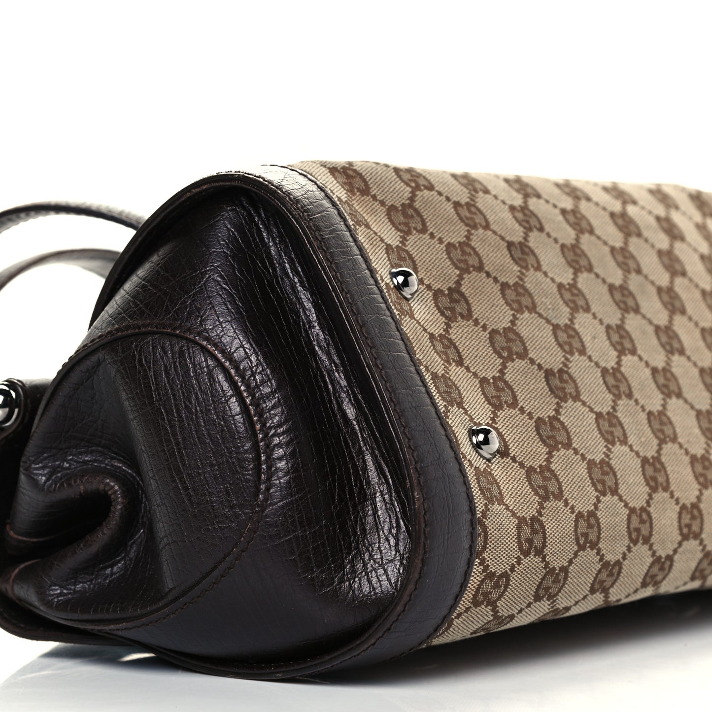 Monogram Bamboo Bullet Bag Dark Brown