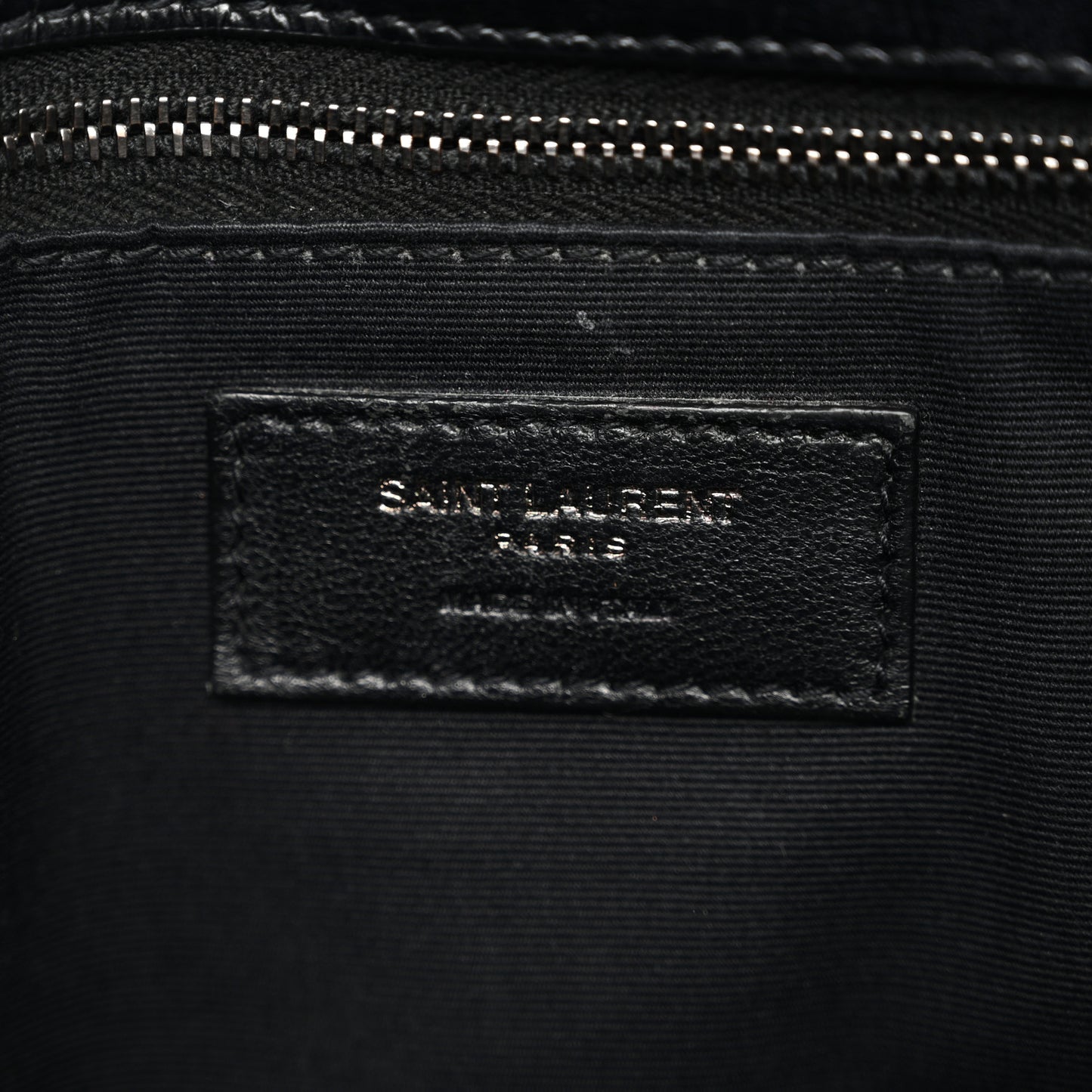 Crinkled Calfskin Matelasse Monogram Medium Niki Chain Satchel Black