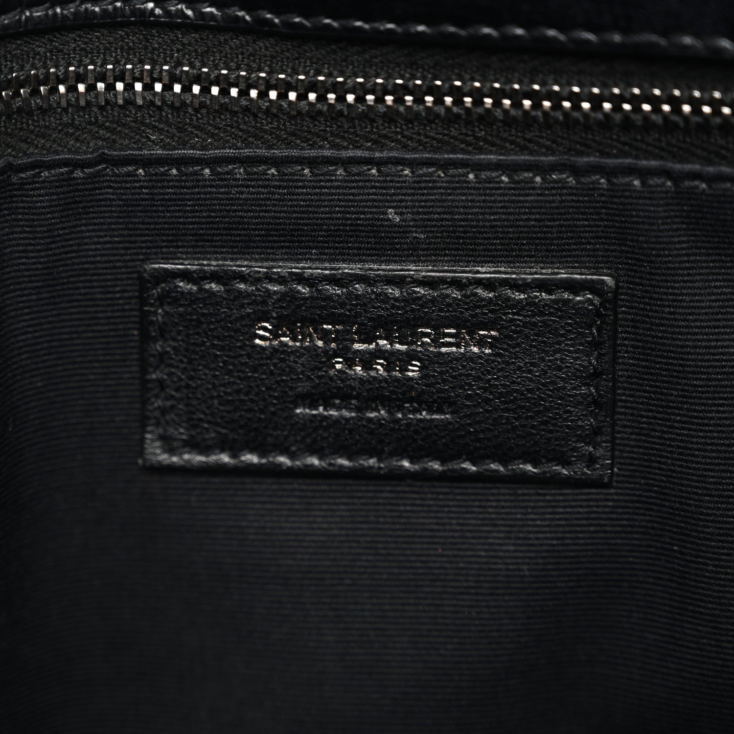 Saint Laurent Crinkled Calfskin Matelasse Monogram Medium Niki Chain Satchel Black 8 of 11
