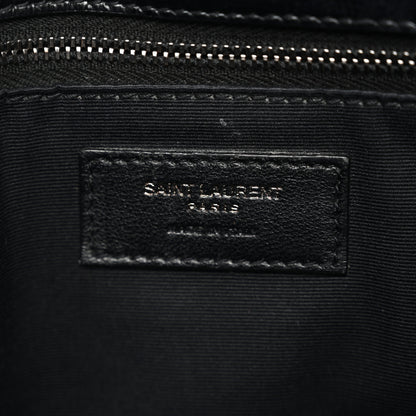 Saint Laurent Crinkled Calfskin Matelasse Monogram Medium Niki Chain Satchel Black 8 of 11