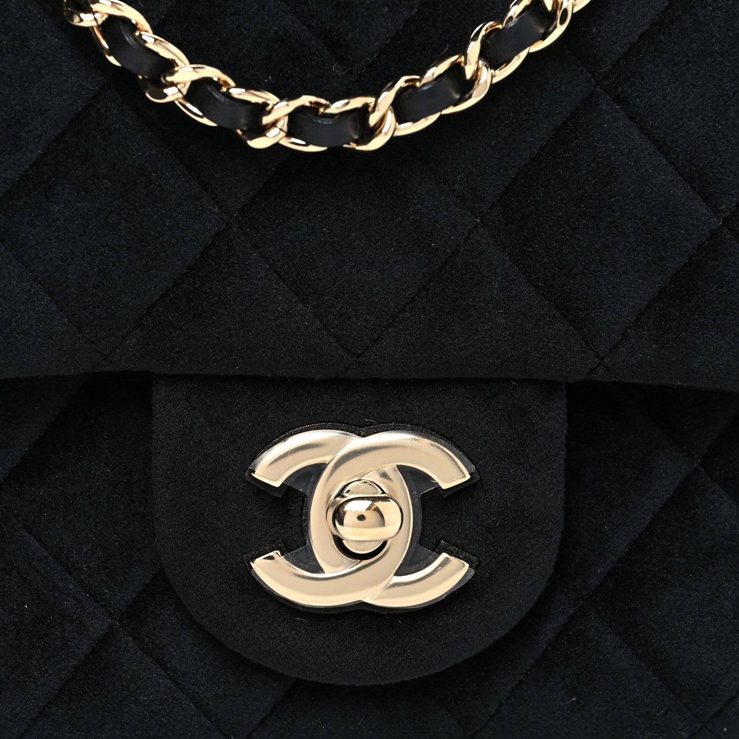 Chanel Velvet Quilted Mini Pearl Crush Flap Black 8 of 11