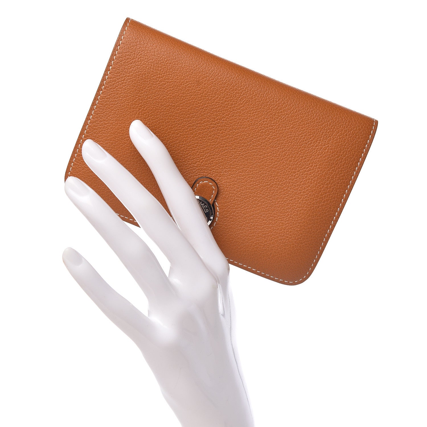 Hermes Evercolor Dogon Compact Wallet Toffee 462585 – FASHIONPHILE