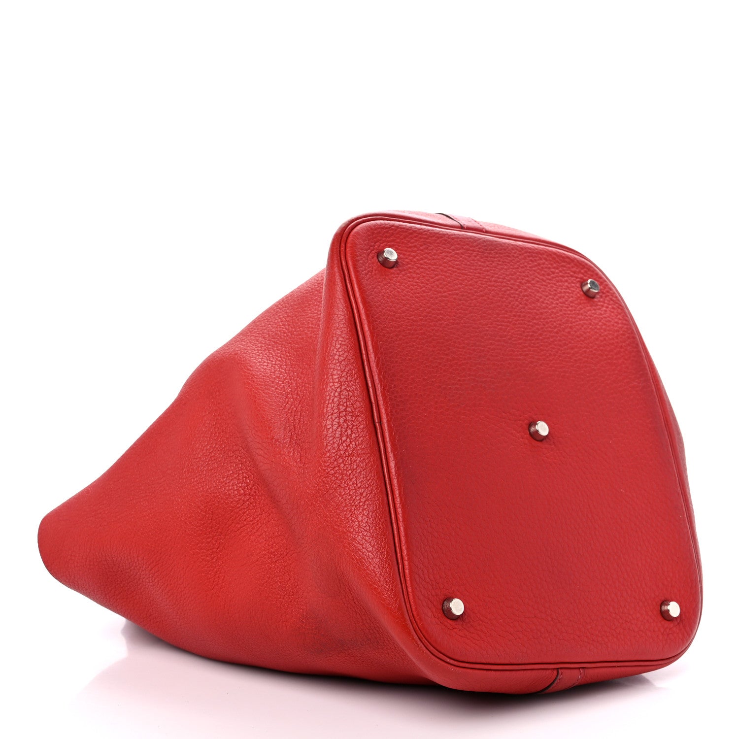 Hermes Taurillon Clemence Picotin 26 GM Rouge Casaque 4 of 17