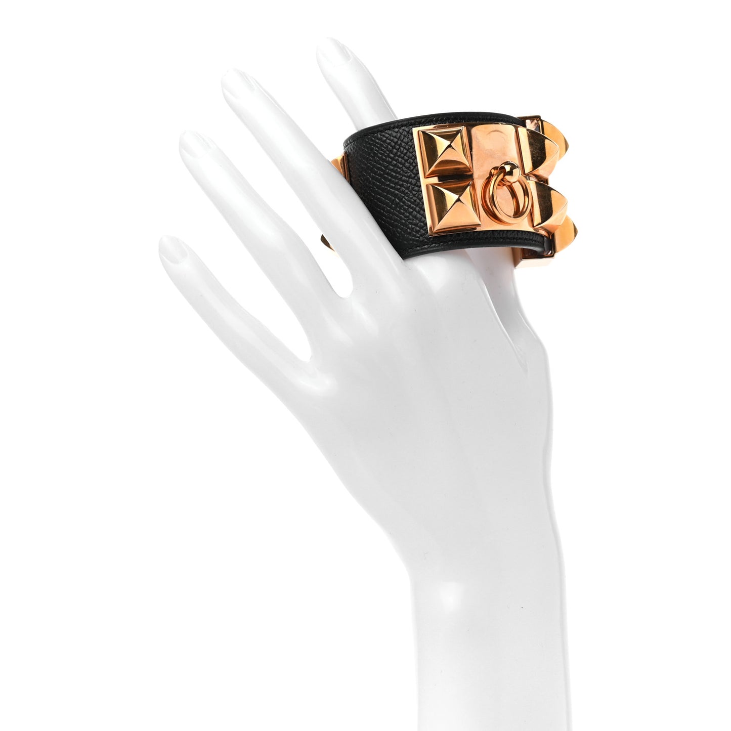 Epsom Collier de Chien CDC Bracelet S Black