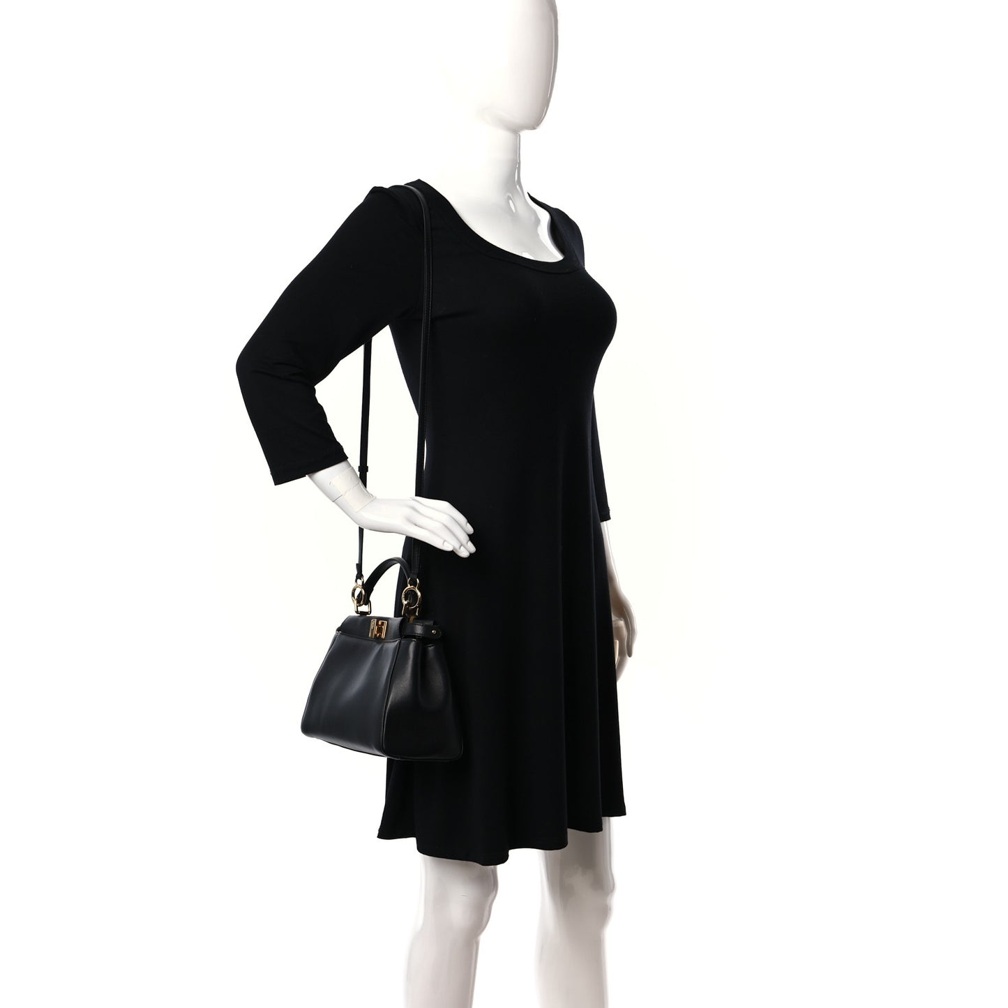Nappa Mini Peekaboo Iconic Satchel Black