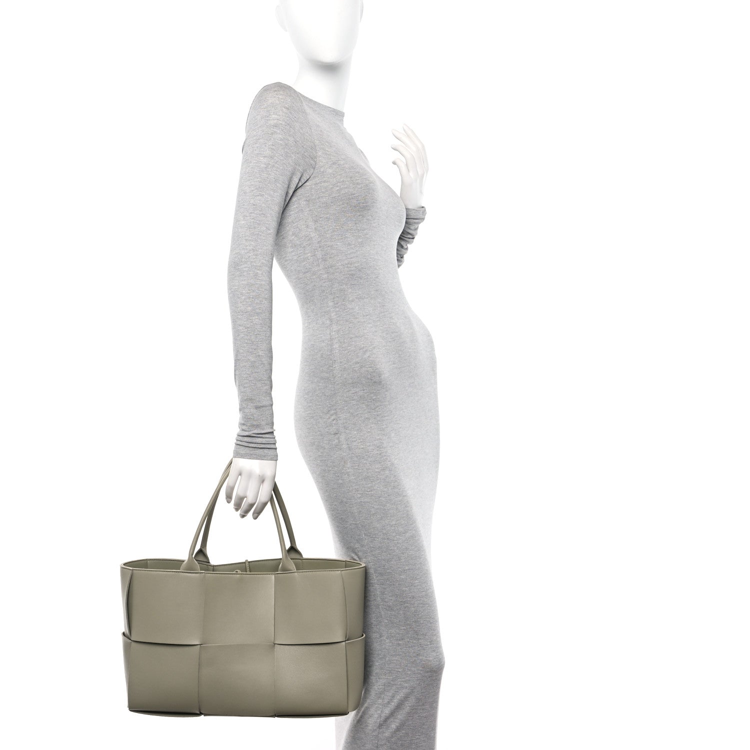 Bottega Veneta Nappa Maxi Intrecciato Medium Arco Tote Travertine 4 of 22