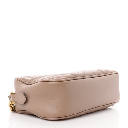 Gucci Calfskin Matelasse Small GG Marmont Chain Shoulder Bag Porcelain Rose 4 of 11