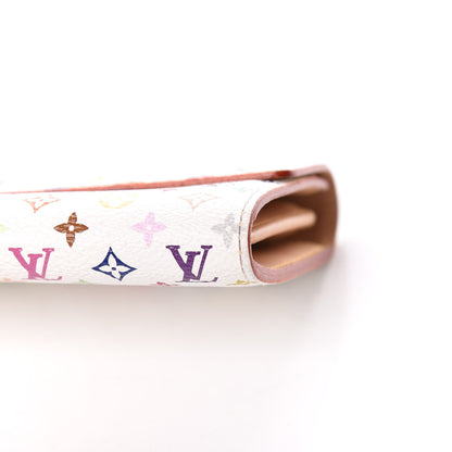Louis Vuitton Monogram Multicolor Sarah Wallet White 8 of 10
