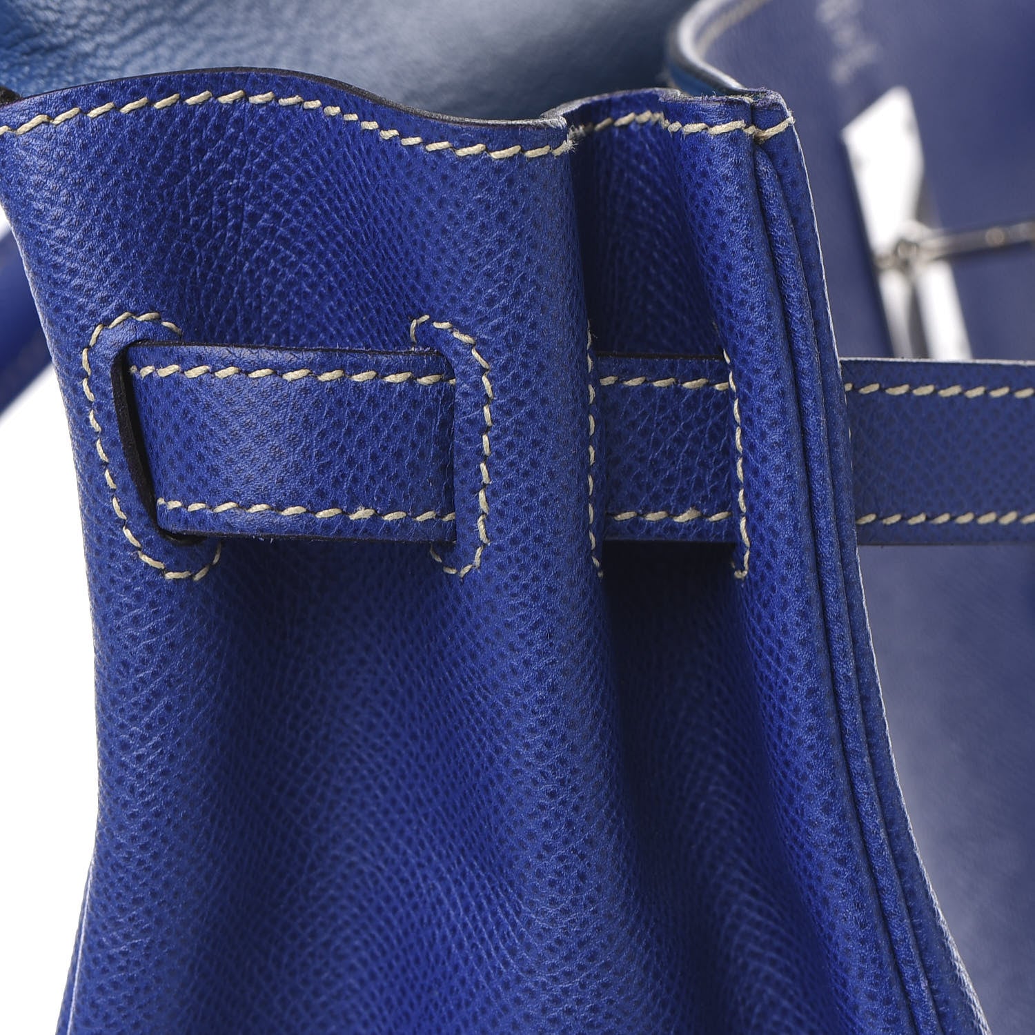 Hermes Epsom Candy Kelly Retourne 35 Bleu Electrique Mykonos 24 of 36