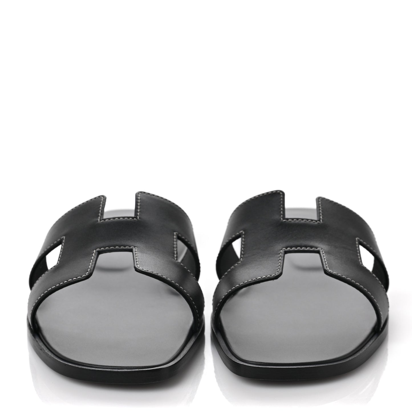 Box Calfskin Oran Sandals 40.5 Black