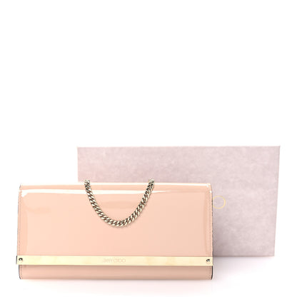 Jimmy Choo Patent Milla Wallet on Chain Powder Pink 10 of 10